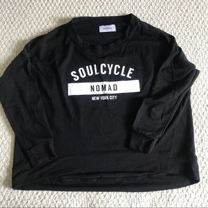 SOULCYCLE black “NOMAD” studio sweat shirt